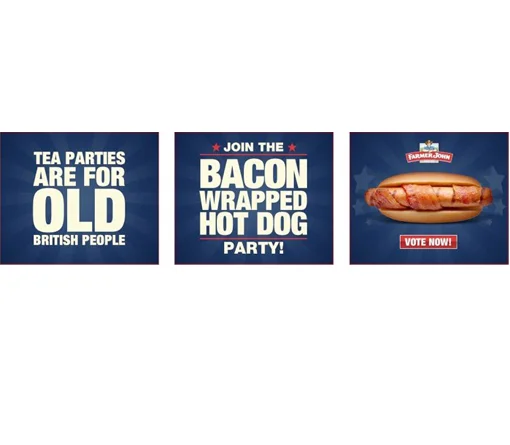  Interactive banner ad to get you to vote. 