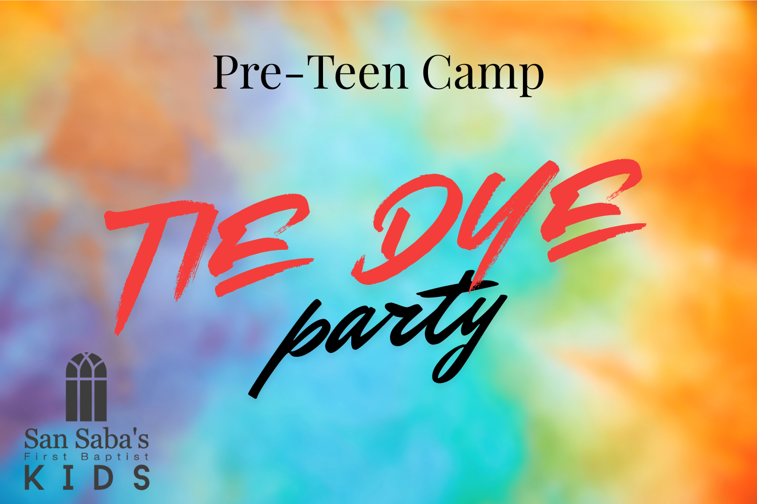 Pre-Teen Camp Tie Dye Party