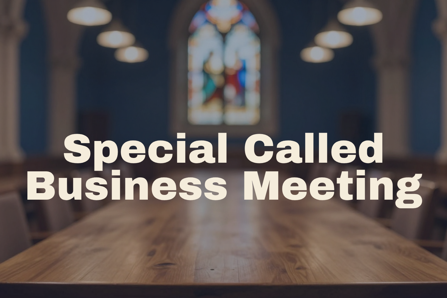 Special Called Business Meeting