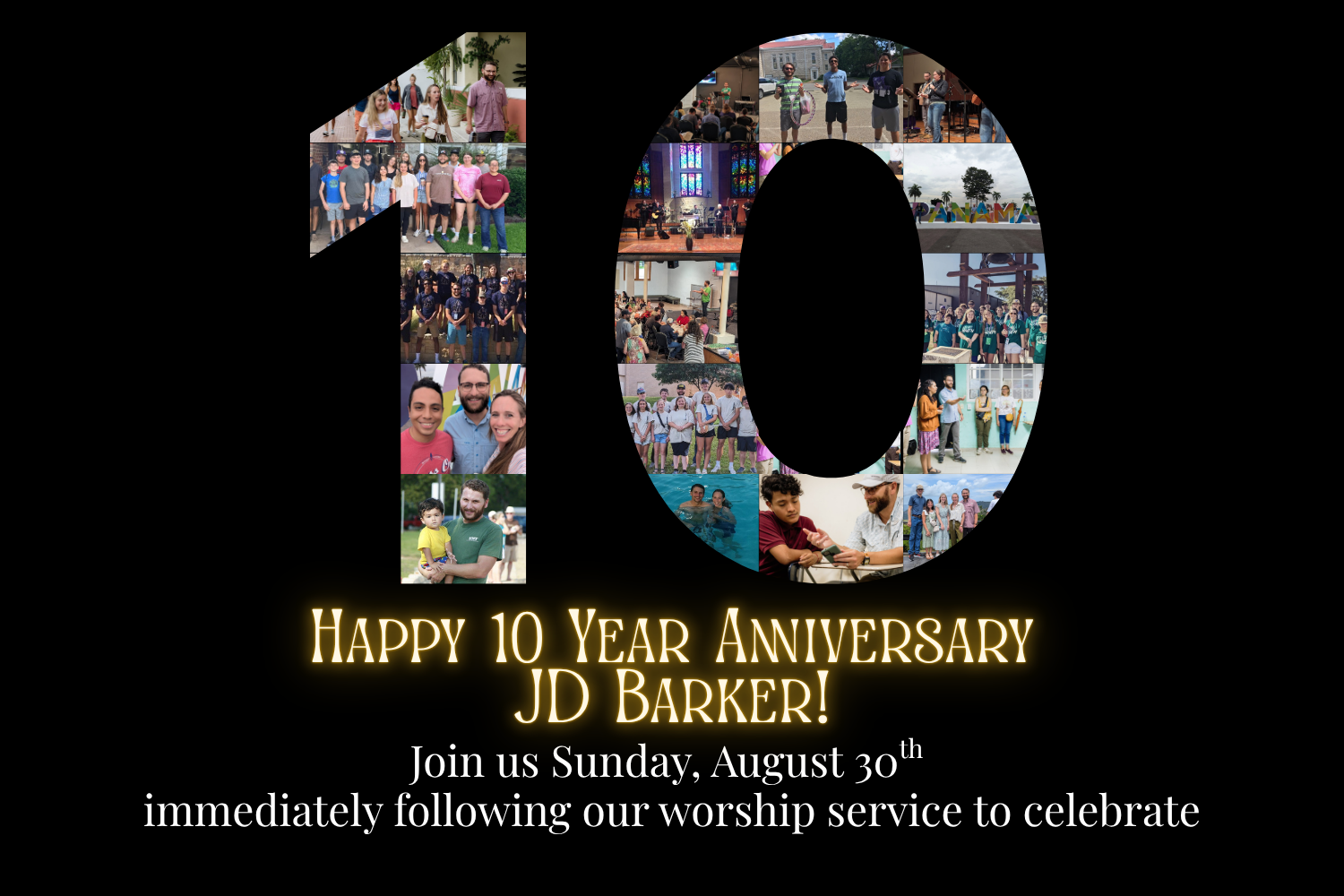 JD Barker's 10 Year Anniversary