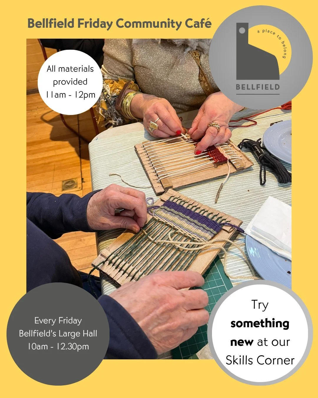 Not just coffee ☕

Our Community Caf&eacute; is a place to connect, relax, and feel part of something.

🧵Skills Sharing Corner
🏓 Table tennis
🧁 Home baking
💬 Chatty table

Skills Corner this week: Bookmark tassles with Sholeh

Everyone welcome 💛