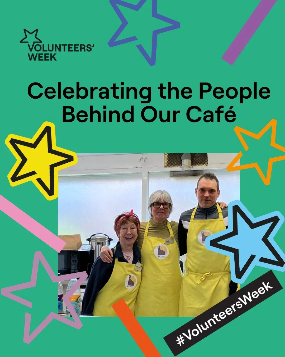 This week we're celebrating Volunteer Week and we'd like to say a huge THANK YOU to all of our wonderful volunteers.

Our caf&eacute; simply wouldn't happen without the energy, kindness and enthusiasm of the people who give their time to support our 