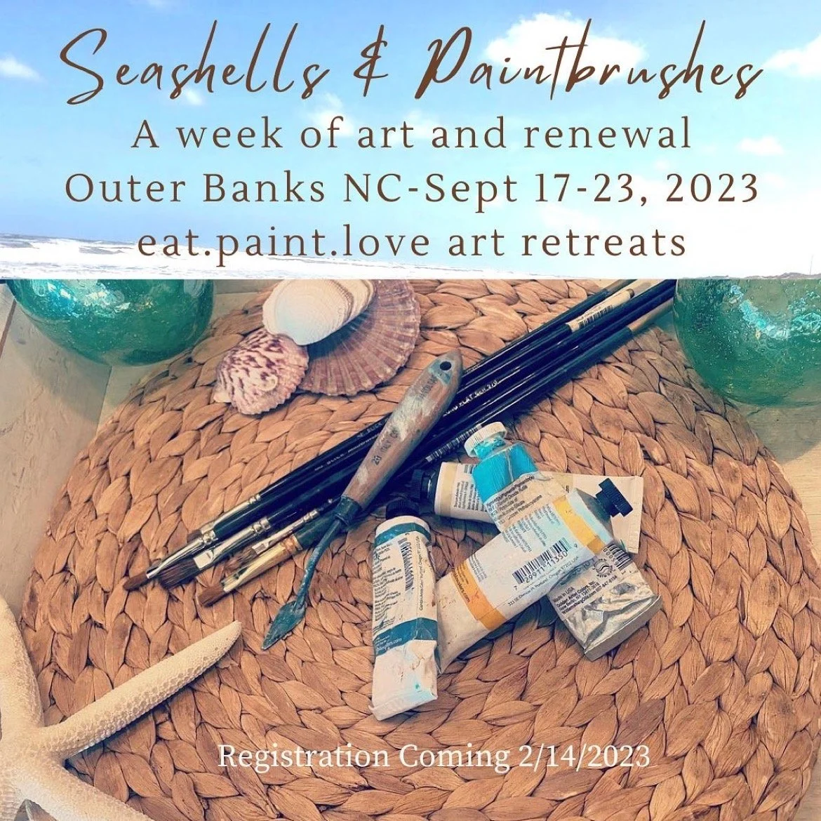 Seashells &amp; Paintbrushes Retreat -Yes Please!
