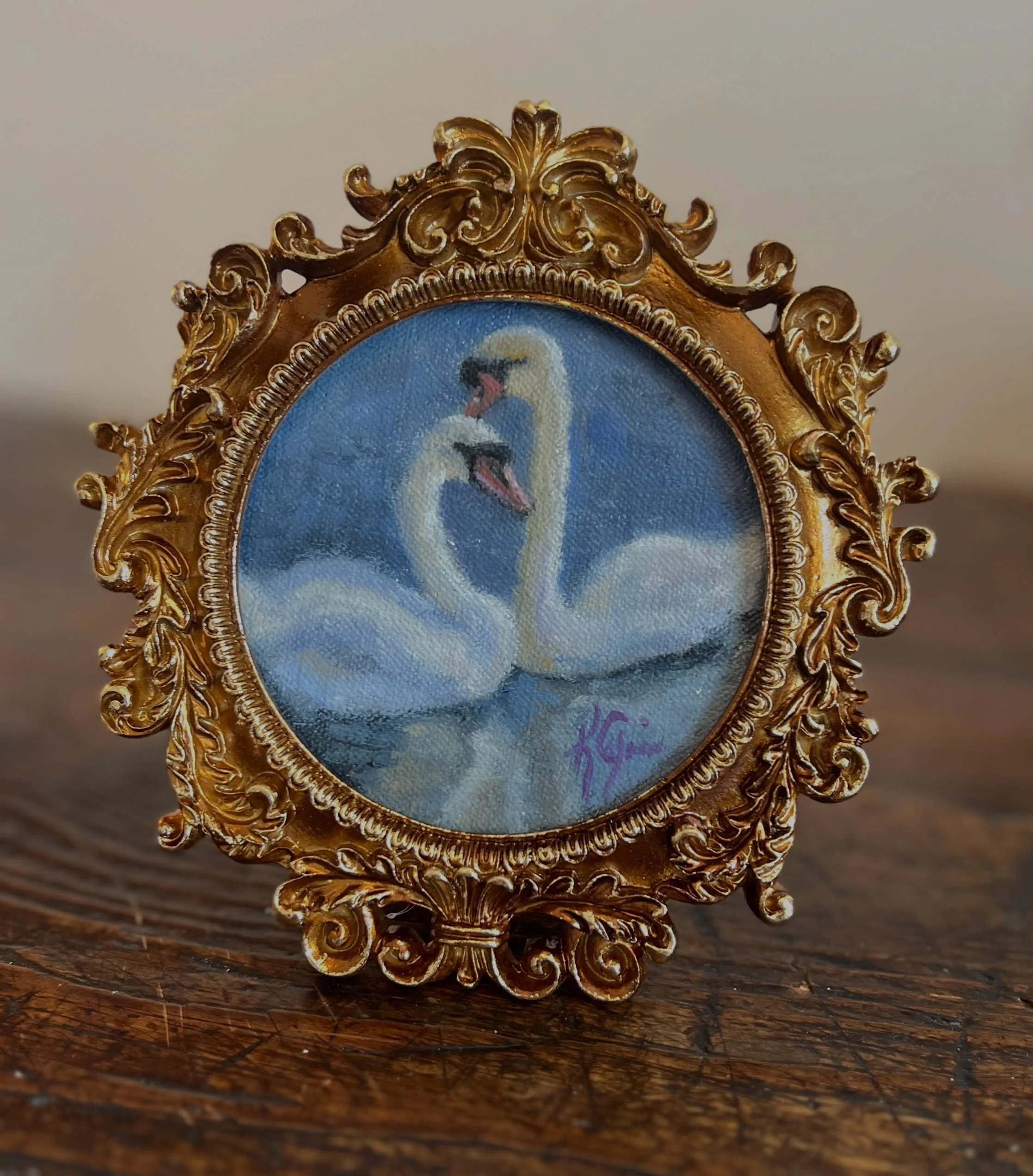 From a quick video clip captured at Hylands Park, London on Valentines Day to a finished oil painting&mdash;and now off to it&rsquo;s forever home! 🦢🏡

There is nothing like capturing the elegance of swans in oil paint. &ldquo;Swans of Hylands Park