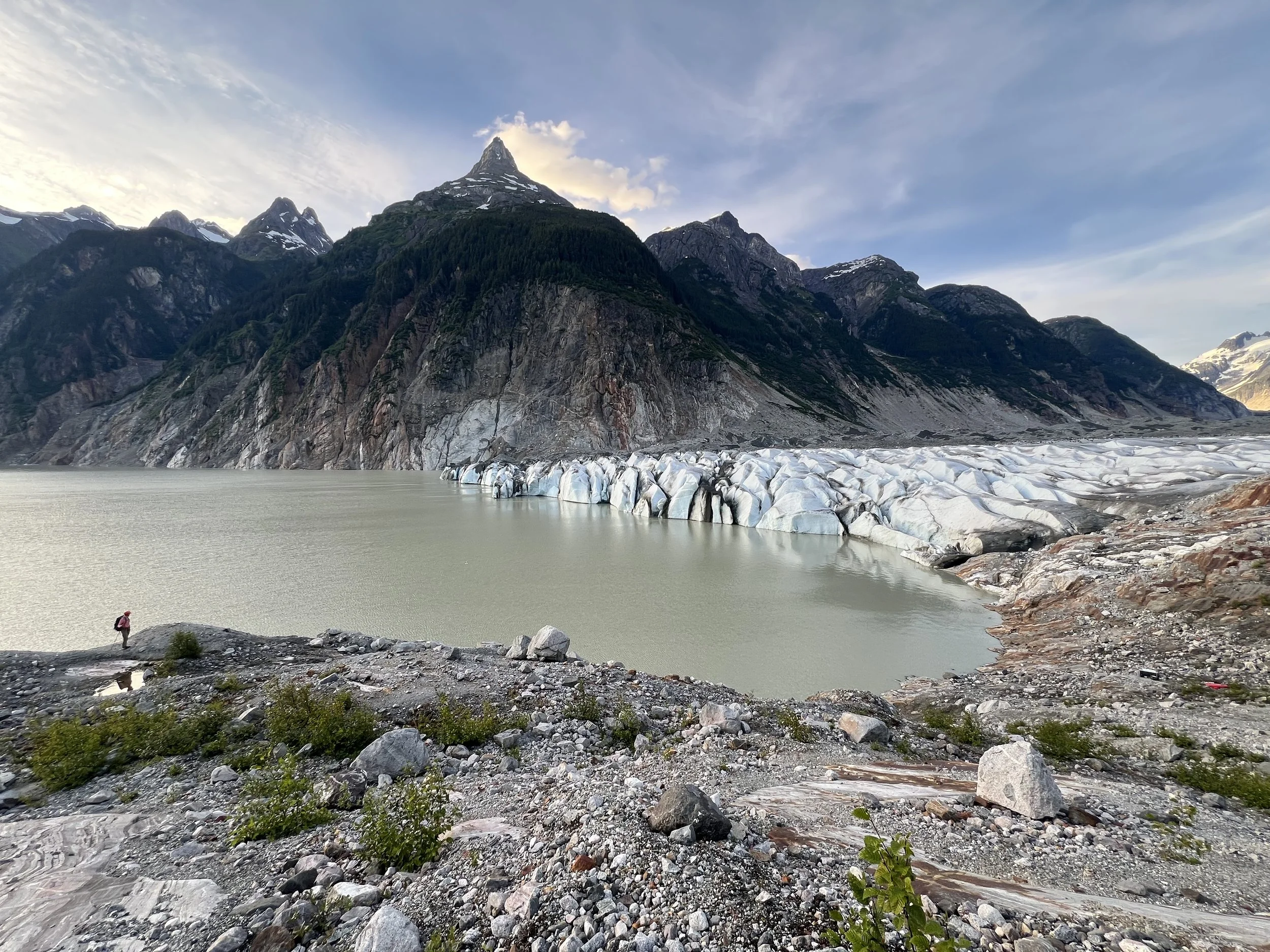  Gilkey Glacier terminus, July 2025 (Photo credit: Jocelyn Reahl) 