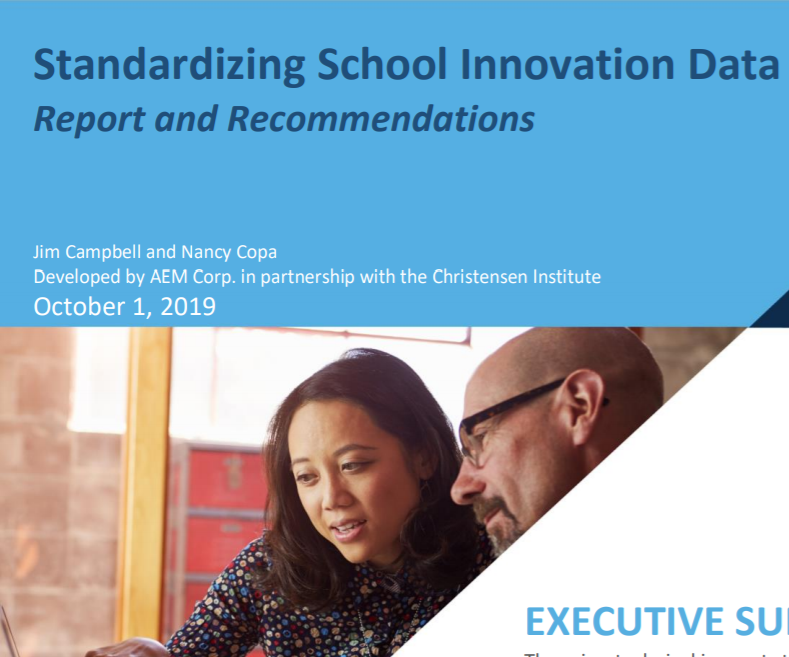 Standardizing School Innovation Data: Report and Recommendations