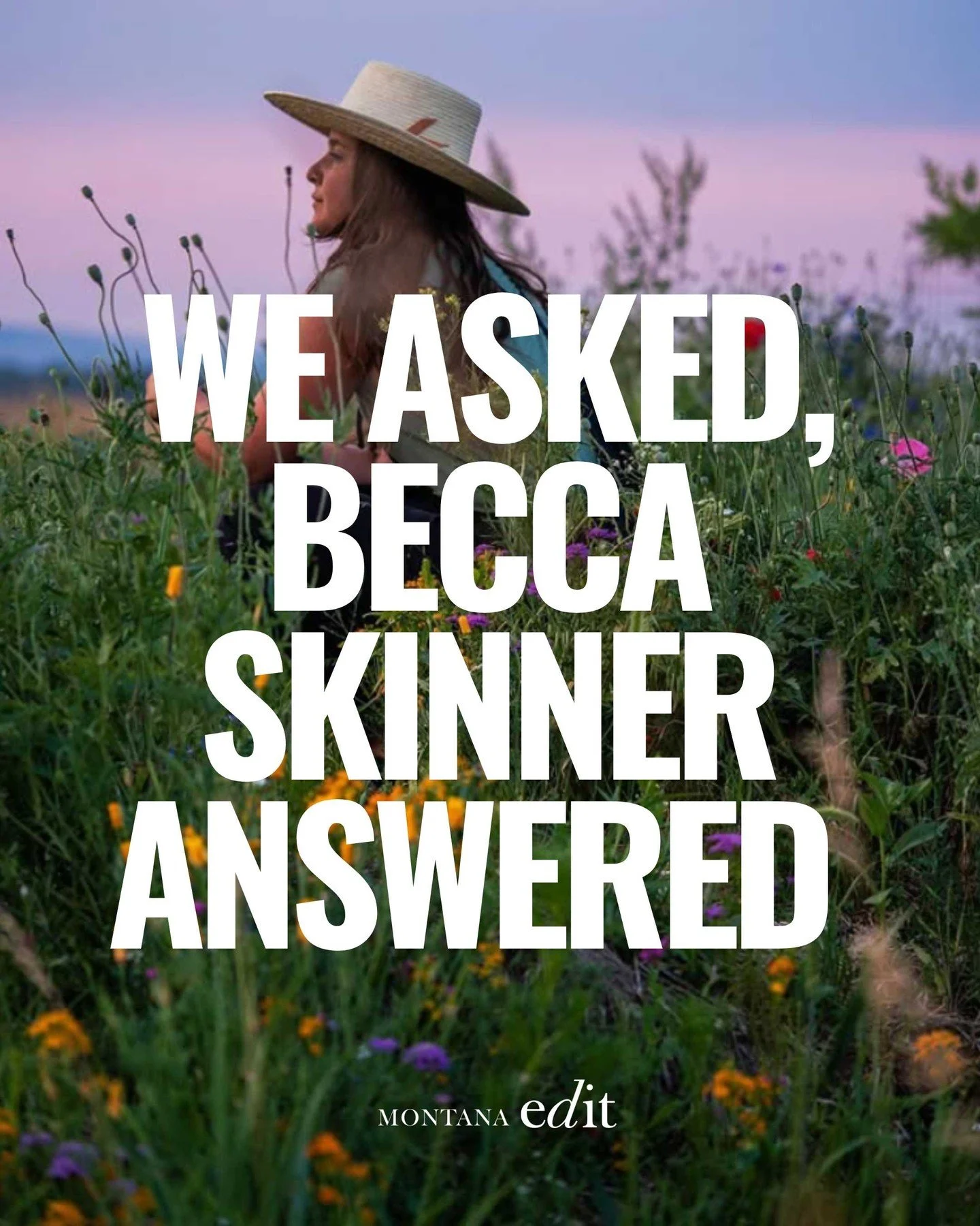 The Bozeman-based photographer, writer, and National Geographic Young Explorer, @beccaskinner, shares what inspires her work. 🌿 ⛰️ 📸

Read the full Q&amp;A on montanaedit.com