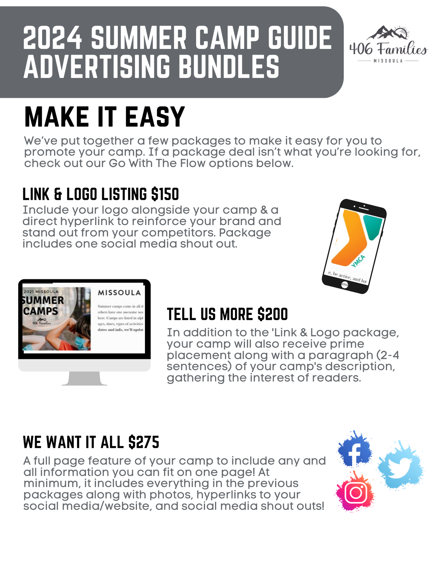 Summer Camp Expo Camp Vendor Page — 406 Families