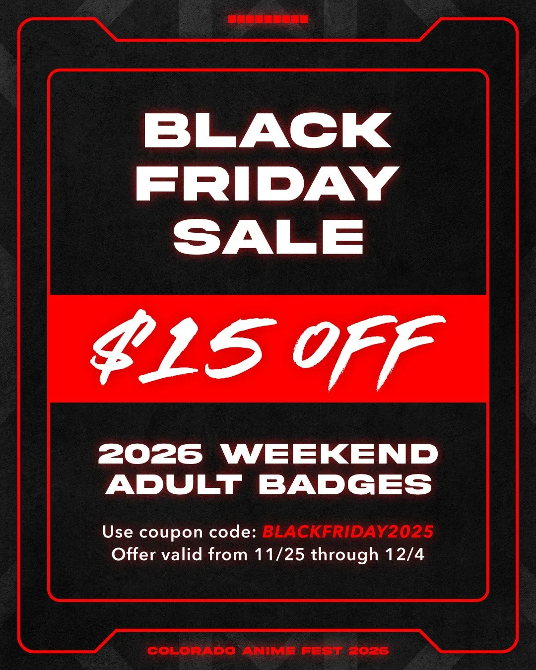 2026 Registration Sale