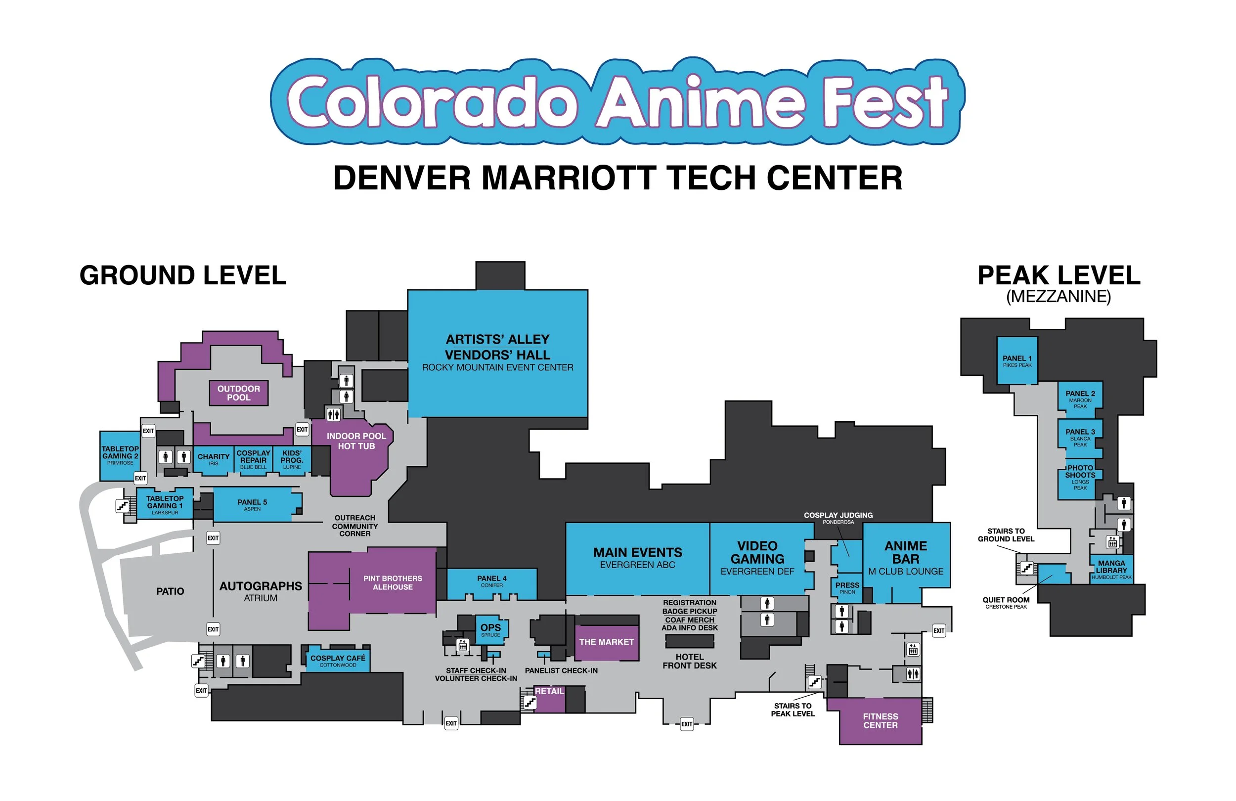 Convention Map — Colorado Anime Fest