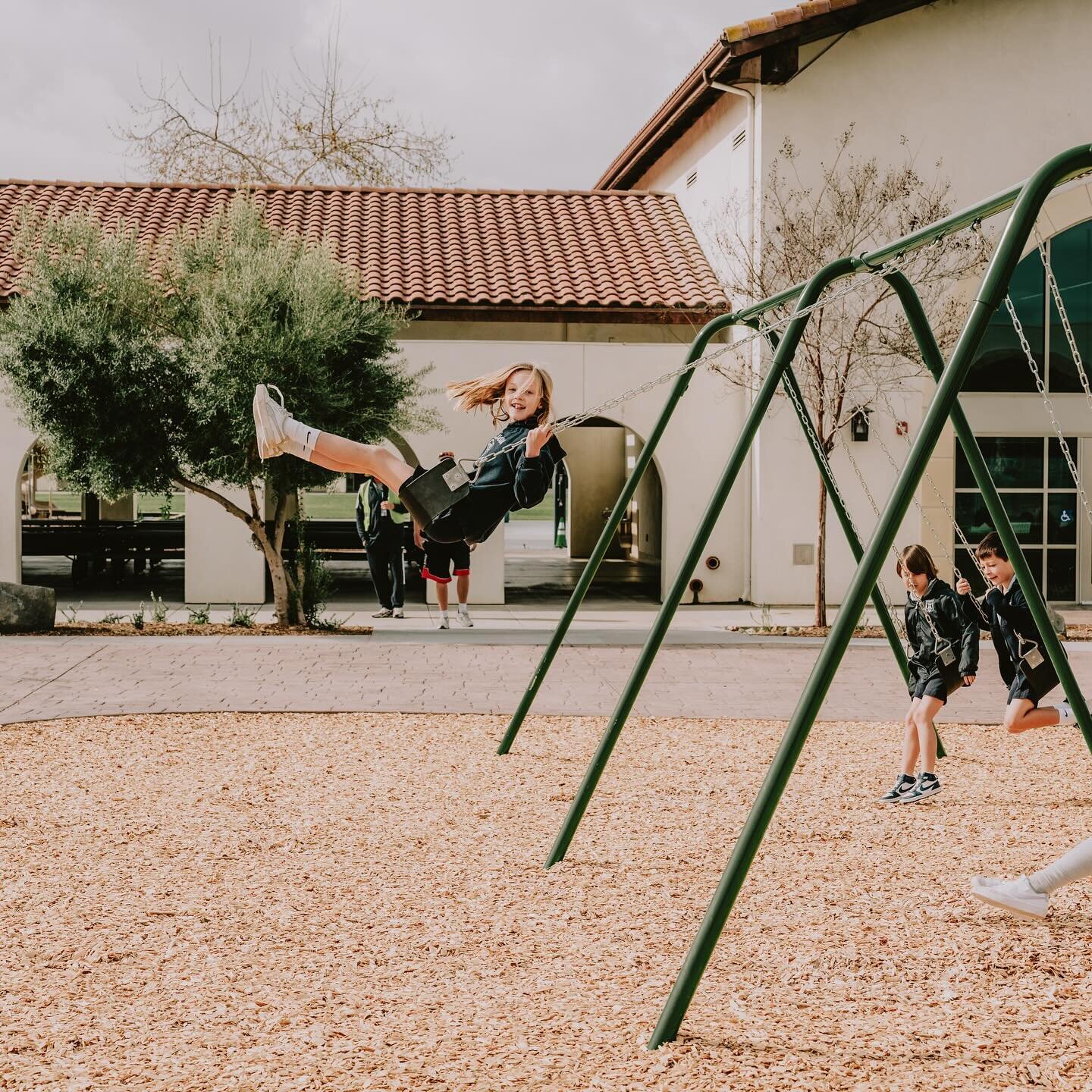 The joy was contagious as students got to play in the brand new Grammar Quad this week! To God the Glory!