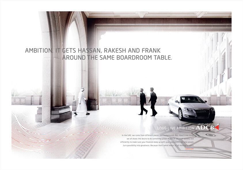 Abu Dabi Commercial Bank ADCB Long Live Ambition Boardroom