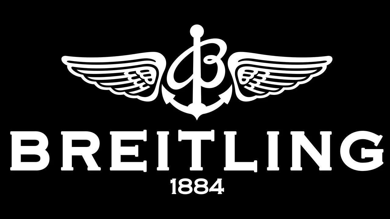 Breitling logo featuring an anchor with wings and the year 1884.