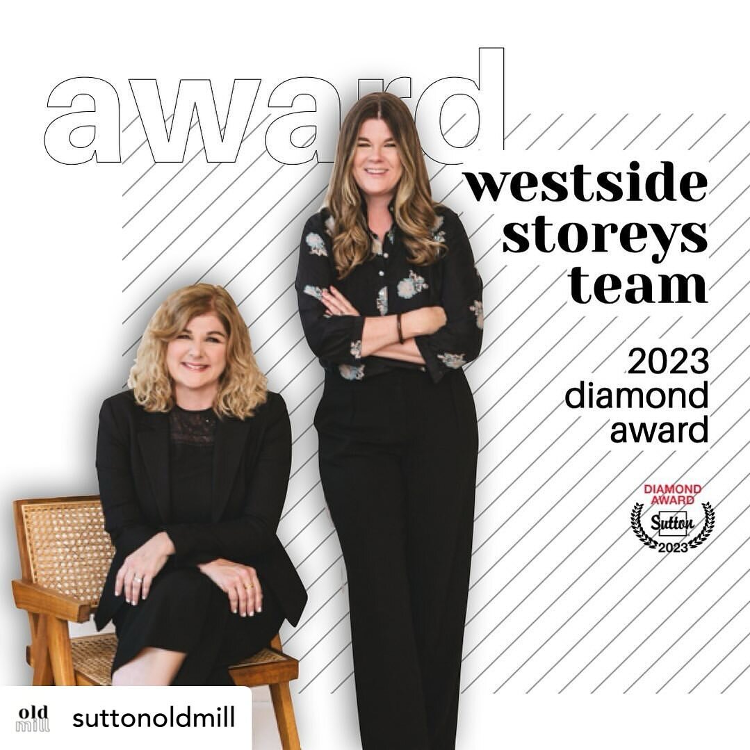 Thanks for the shout out @suttonoldmill and a heartfelt thank you to all our wonderful clients who made this possible 💖

Congratulations to the Wendy Hammond and Kirsten Clayton [West Side Storeys Team] on achieving Sutton&rsquo;s 2023 Diamond Award