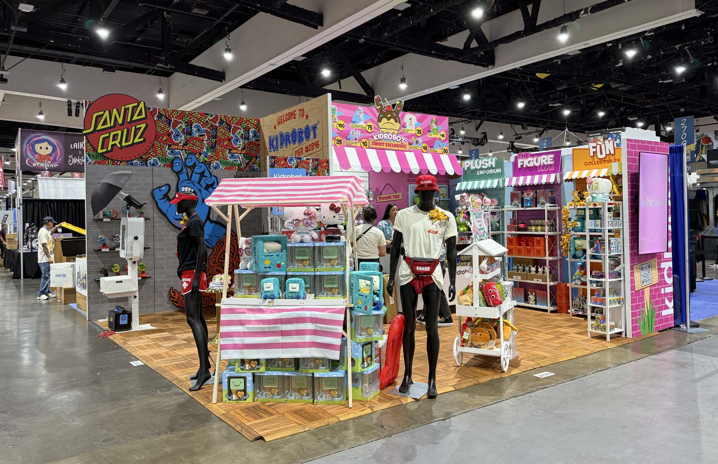 Developed a cohesive “boardwalk” themed booth experience that unified merchandise, signage, activations, and convention storytelling across the SDCC footprint.