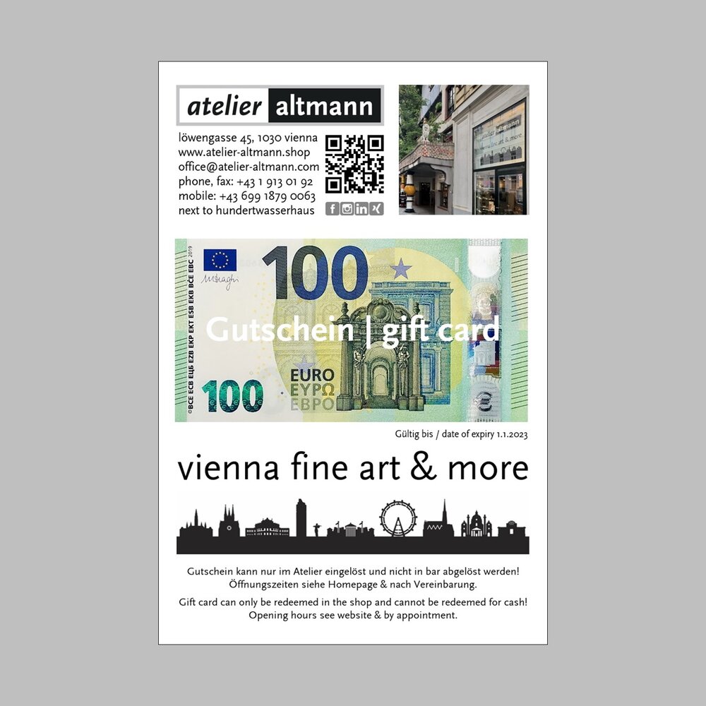 Gutschein / gift card analog EUR 100.-