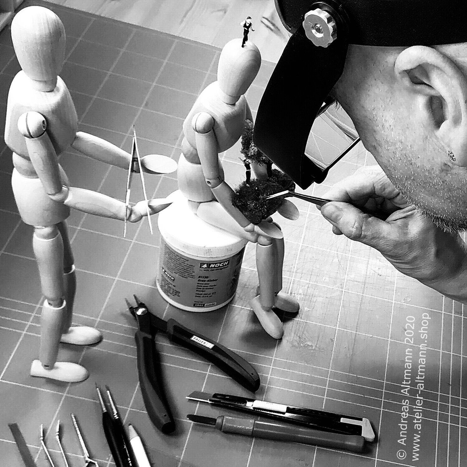 "Teamwork" / Andreas Altmann Making Of Diorama Magnet
