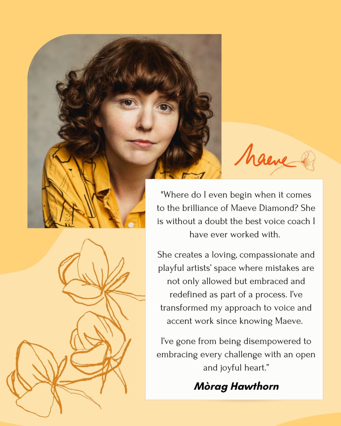Yes, Morag! 🙌 

This brings me so much JOY! 

And not just because it&rsquo;s very complimentary 🤣

But because helping you feel EMPOWERED, joyful &amp; creative in your approach to acting in an accent is what I&rsquo;m here for. 

It&rsquo;s why I