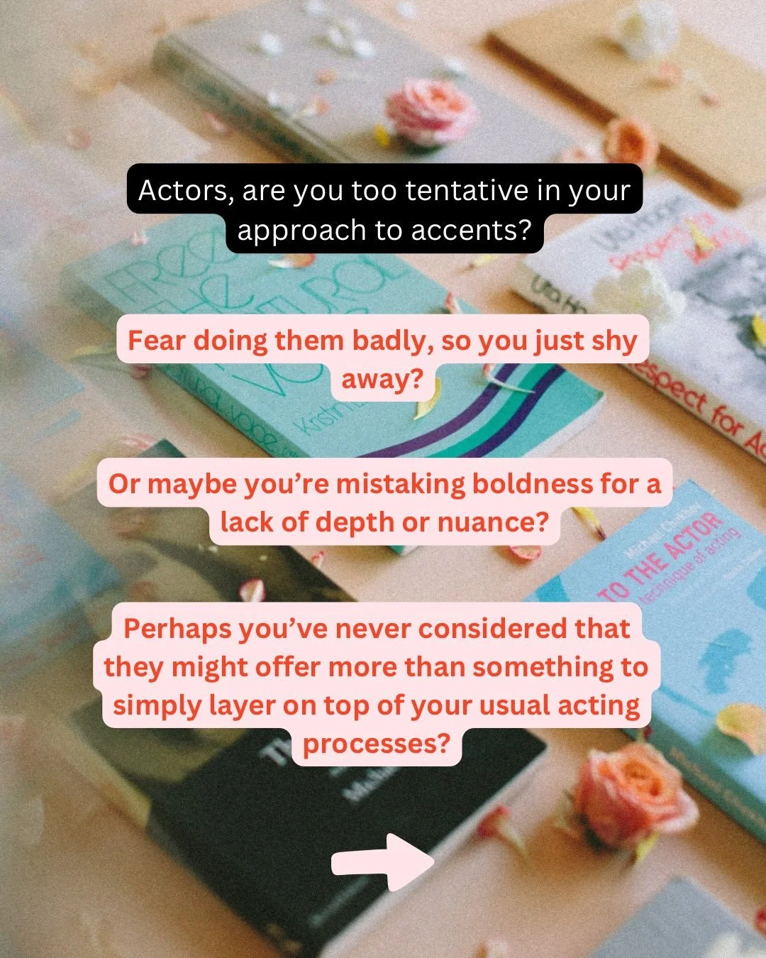 So why not start building that trust now, instead of waiting until you&rsquo;re in a panic about a casting?

Look, trust is very hard, maybe even impossible, to develop when you&rsquo;re in a state of anxiety. 

The best thing you can do for yourself