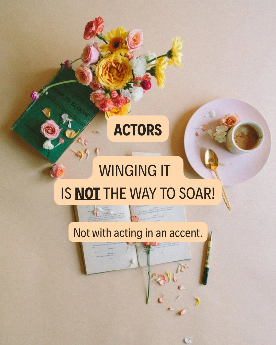 I&rsquo;ve been doing this long enough to know exactly what&rsquo;s holding you back from being connected &amp; responsive when acting in accents.

And if your current &lsquo;approach&rsquo; is to scramble about in a panic when a casting hits your in