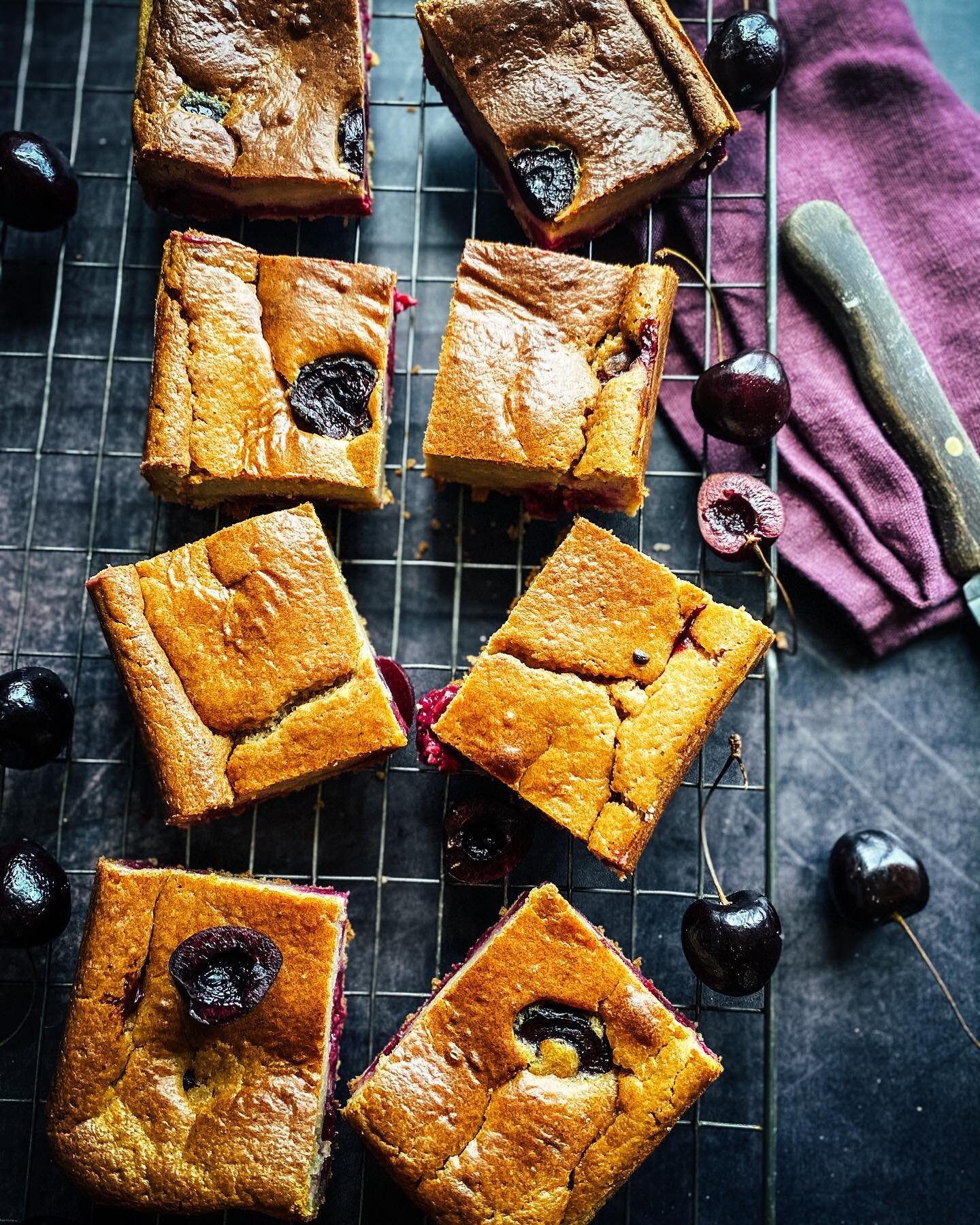 Sourdough Cherry Squares. 🍒 Enjoying these for Mother&rsquo;s Day. 

Happy Mother&rsquo;s Day 💐🌸🌹🌺🍒.

#sourdough #sourdoughbaking #sourdoughcherrycake #cherrycake #sourdoughstarter #sourdoughdiscard #sourdoughdiscardrecipe #sourdoughadventures 