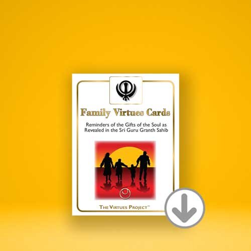 VIRTUES CARDS - FAMILY (SIKH EDITION) [DOWNLOADABLE]