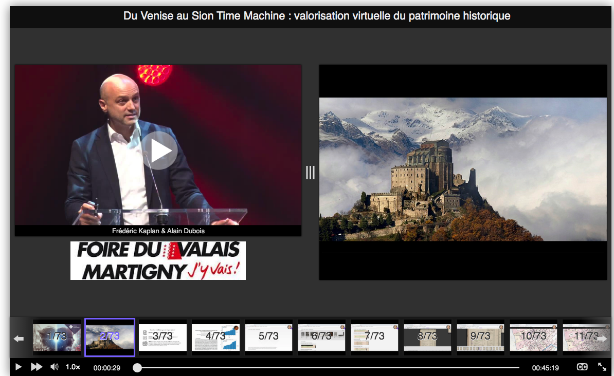 Du Venise à Sion  : valorisation virtuelle du patrimoine historique