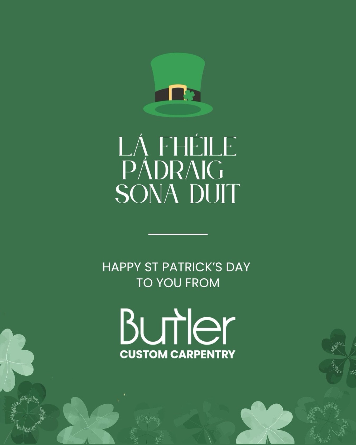 Celebrating the builders, the thinkers and the leaders keeping the spirit alive overseas. 

Happy St Patrick&rsquo;s Day 🇮🇪☘️🛠️

#StPatricksDay #IrishAbroad #IrishWorkEthic #irishtradesmen #PaddysDay