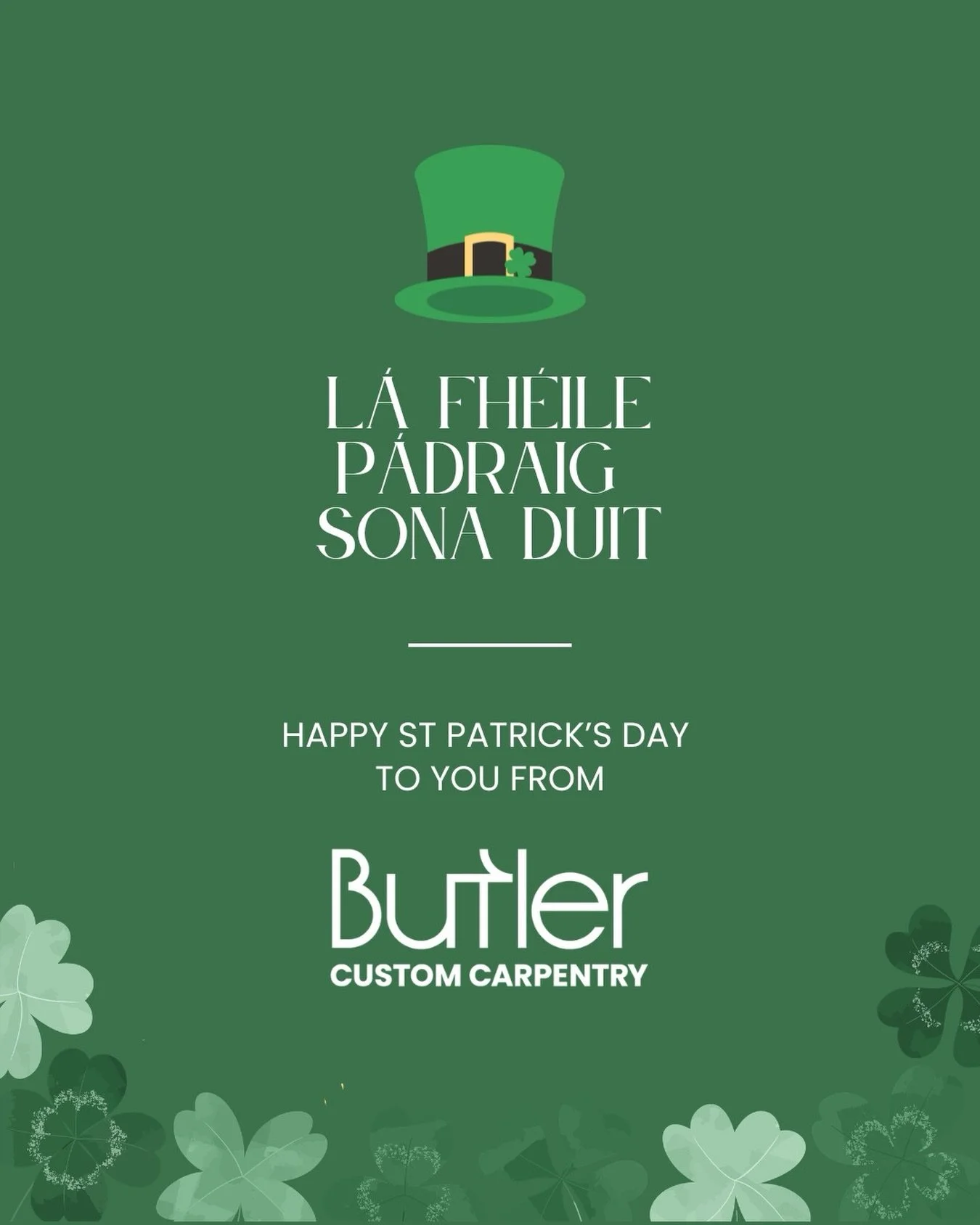 Celebrating the builders, the thinkers and the leaders keeping the spirit alive overseas. 

Happy St Patrick&rsquo;s Day 🇮🇪☘️🛠️

#StPatricksDay #IrishAbroad #IrishWorkEthic #irishtradesmen #PaddysDay
