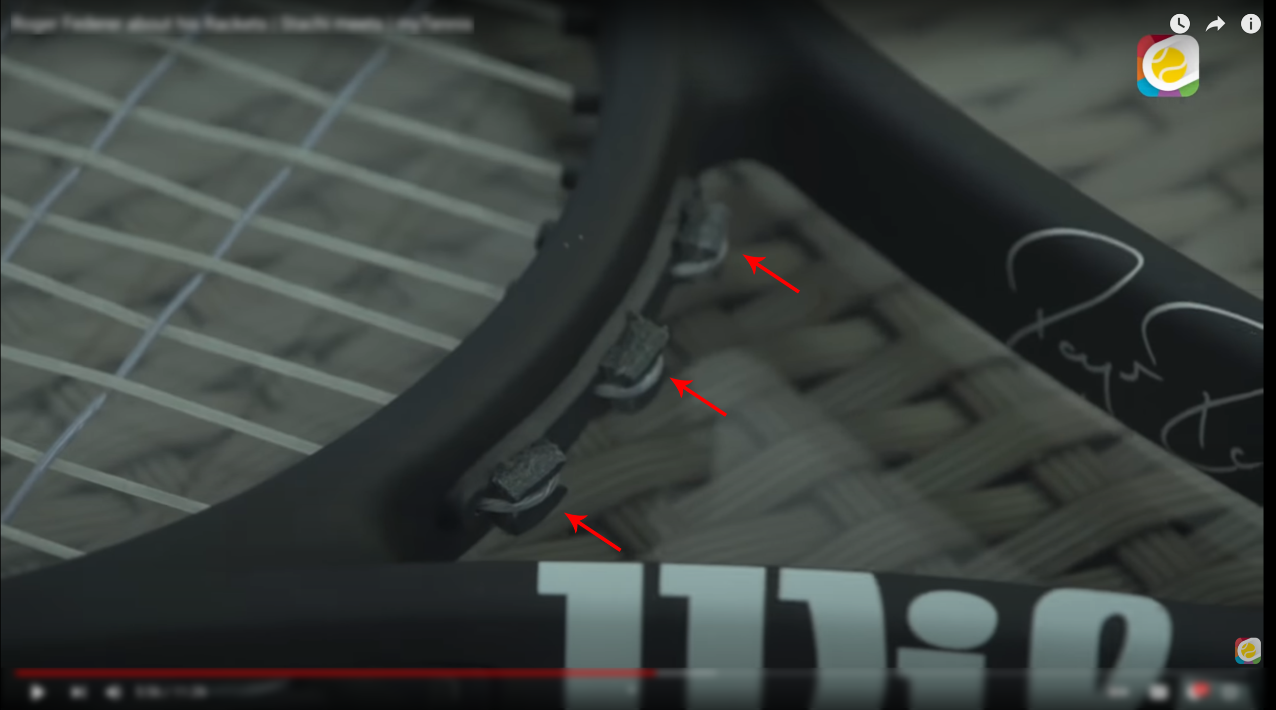 Federer Restring Racket Roger Federer's Real Racket — TennisCraft