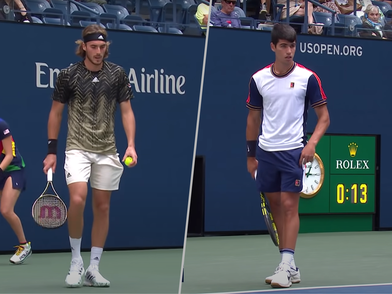 USO 2021 R3: Alcaraz vs Tsitsipas