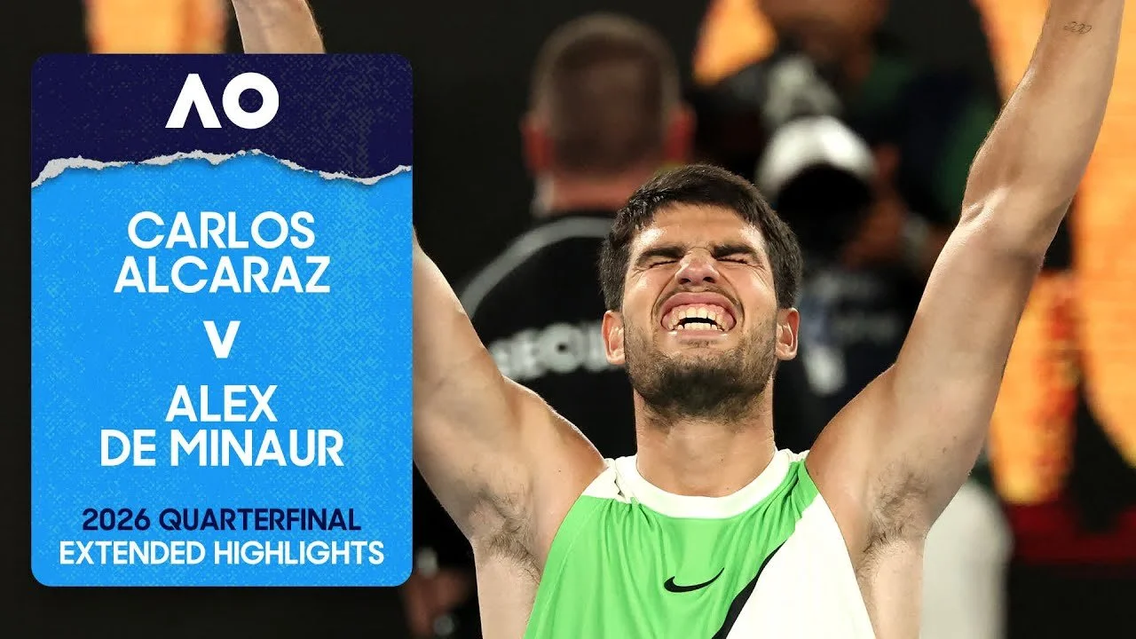 AO 2026 QF: Alcaraz v. Alex de Minaur