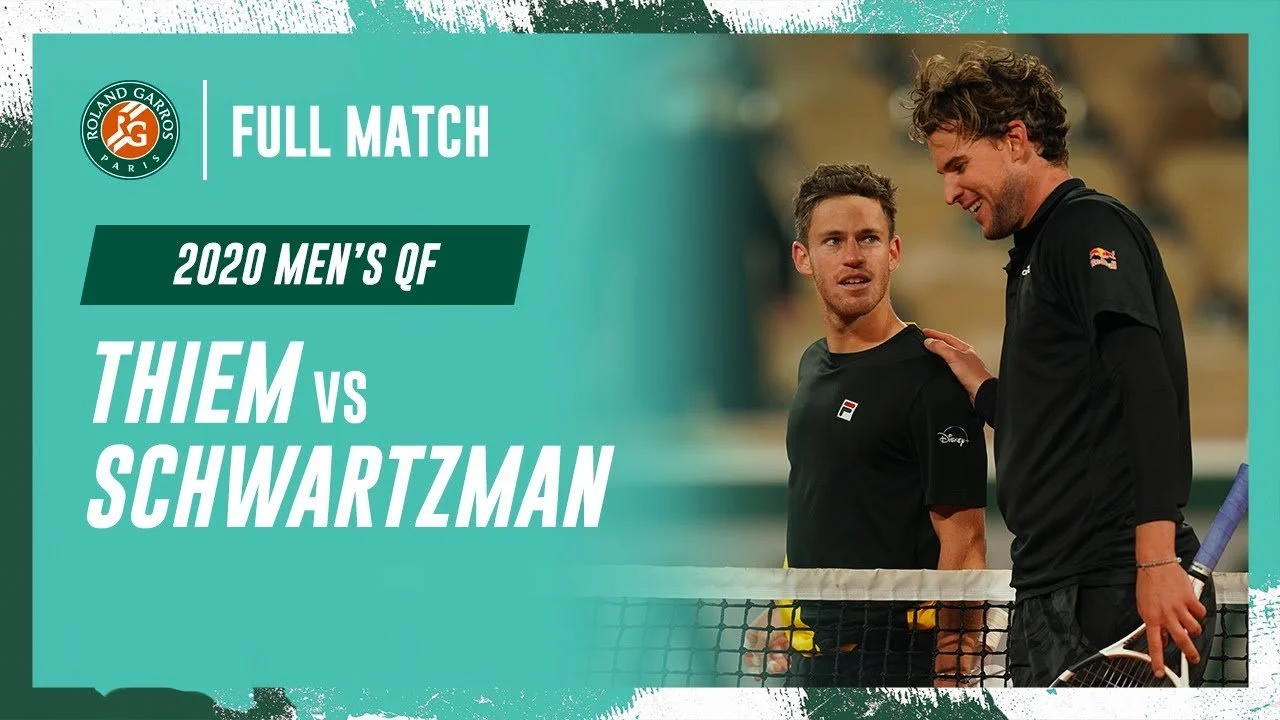 RG 2020 QF: Thiem v. Schwartzman