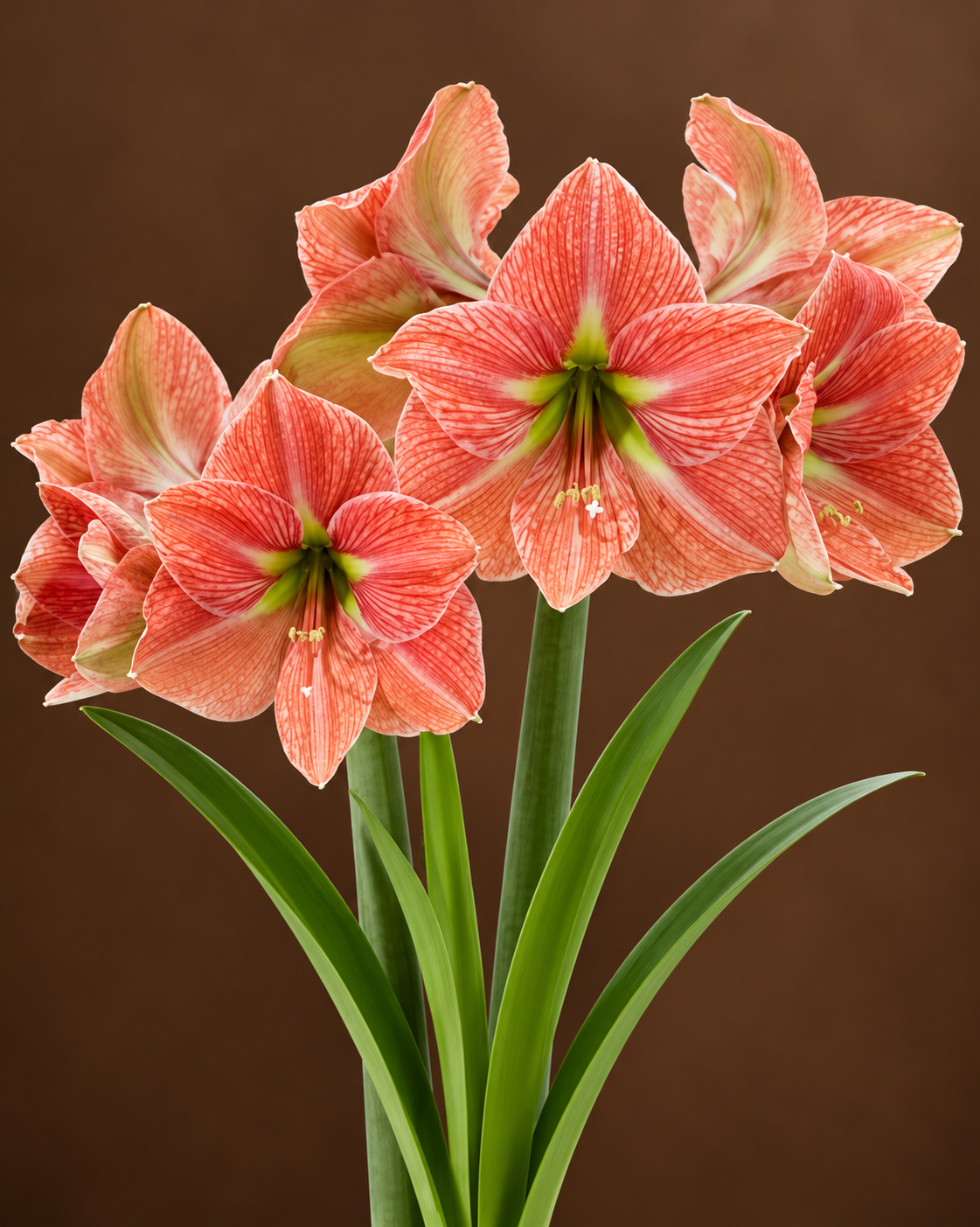 Terracotta Amaryllis Botanical Portrait.png