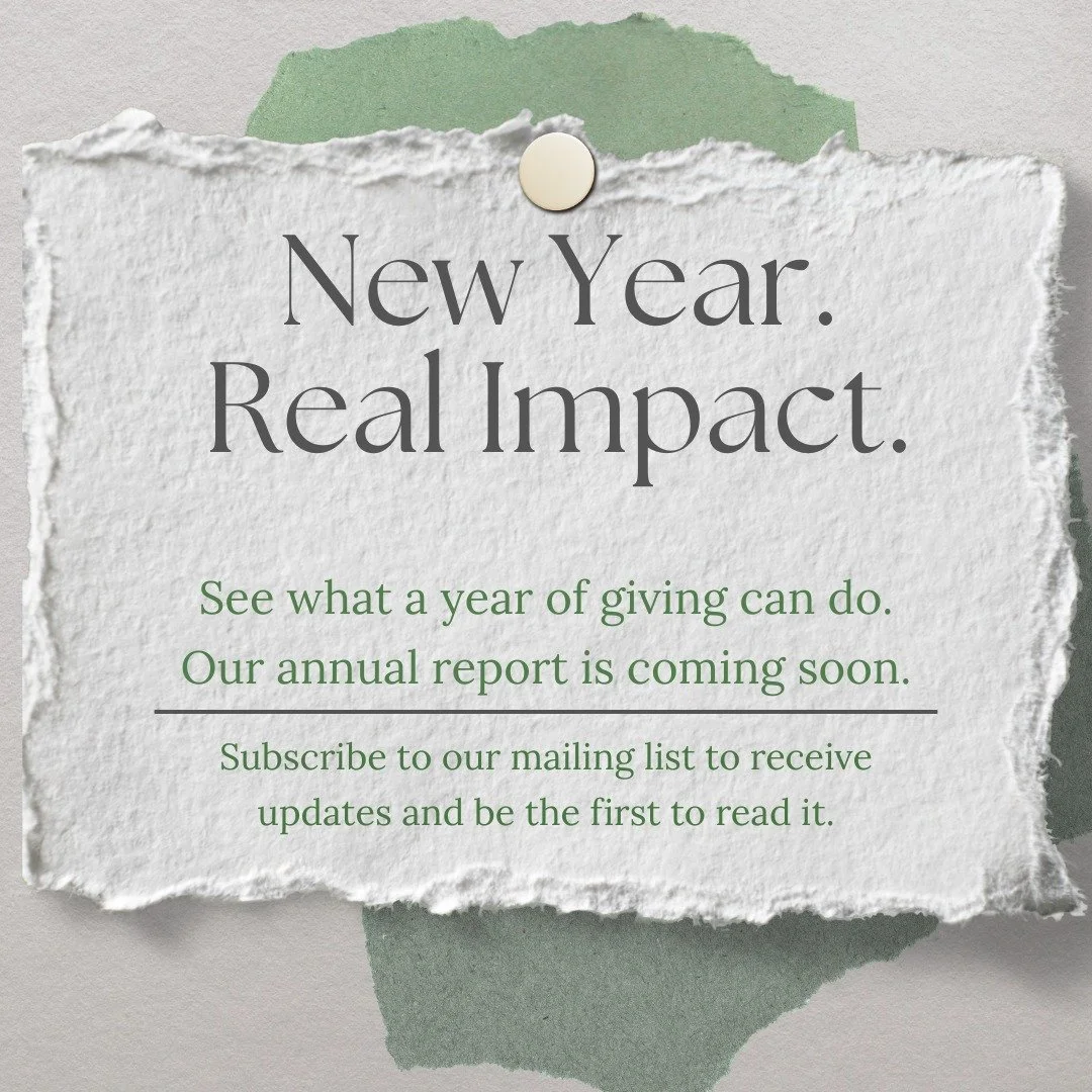 Our Annual Impact Report is coming soon.
Subscribe to our mailing list on our website so you don&rsquo;t miss it. 🌿