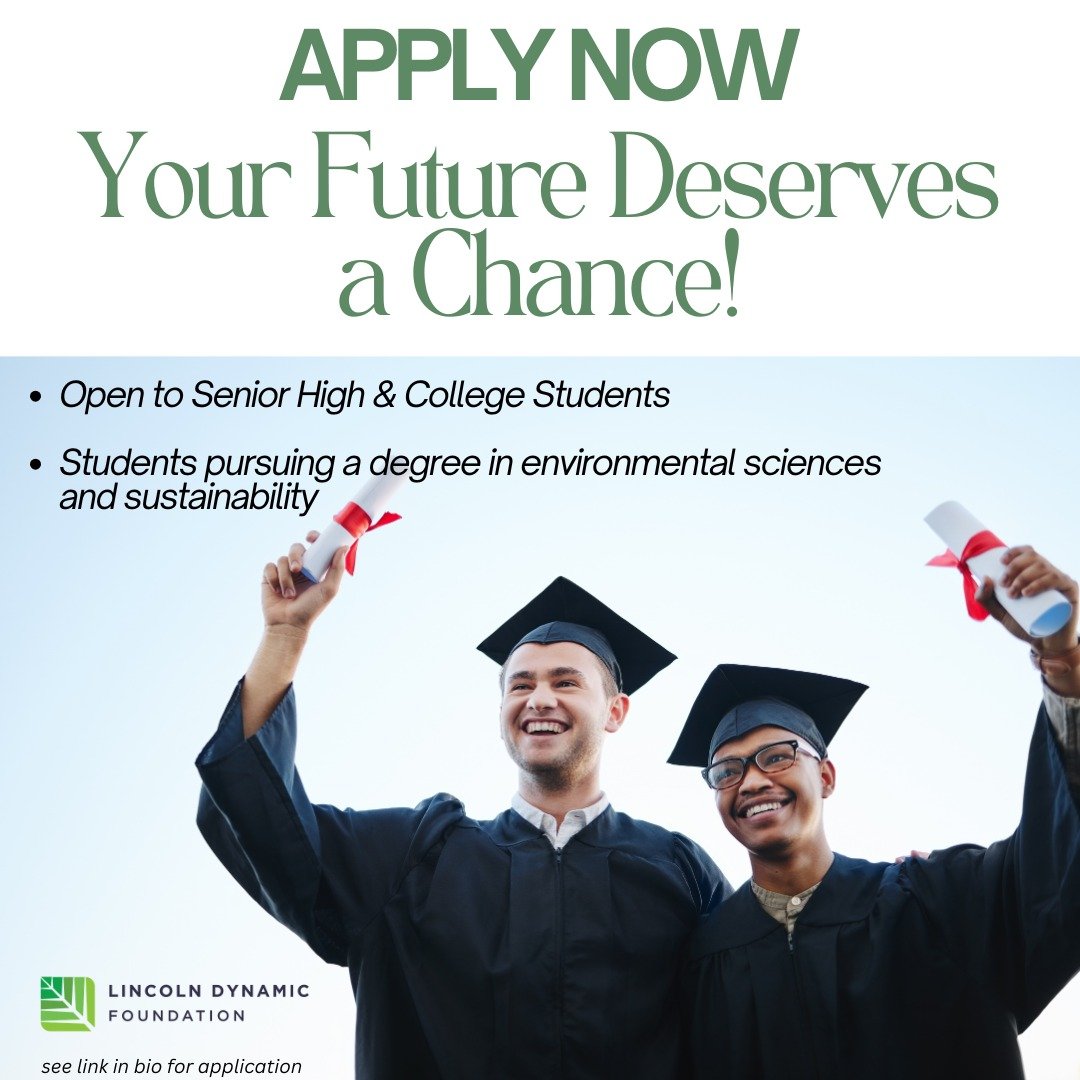 For the future changemakers 🌱
LDF Scholarships are now open.

If you're studying environmental or sustainability-focused fields, this is for you.
Apply now&mdash;link in bio.