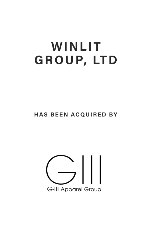 Initiated, Negotiated &amp; Concluded Transaction for Winlit Group Ltd.