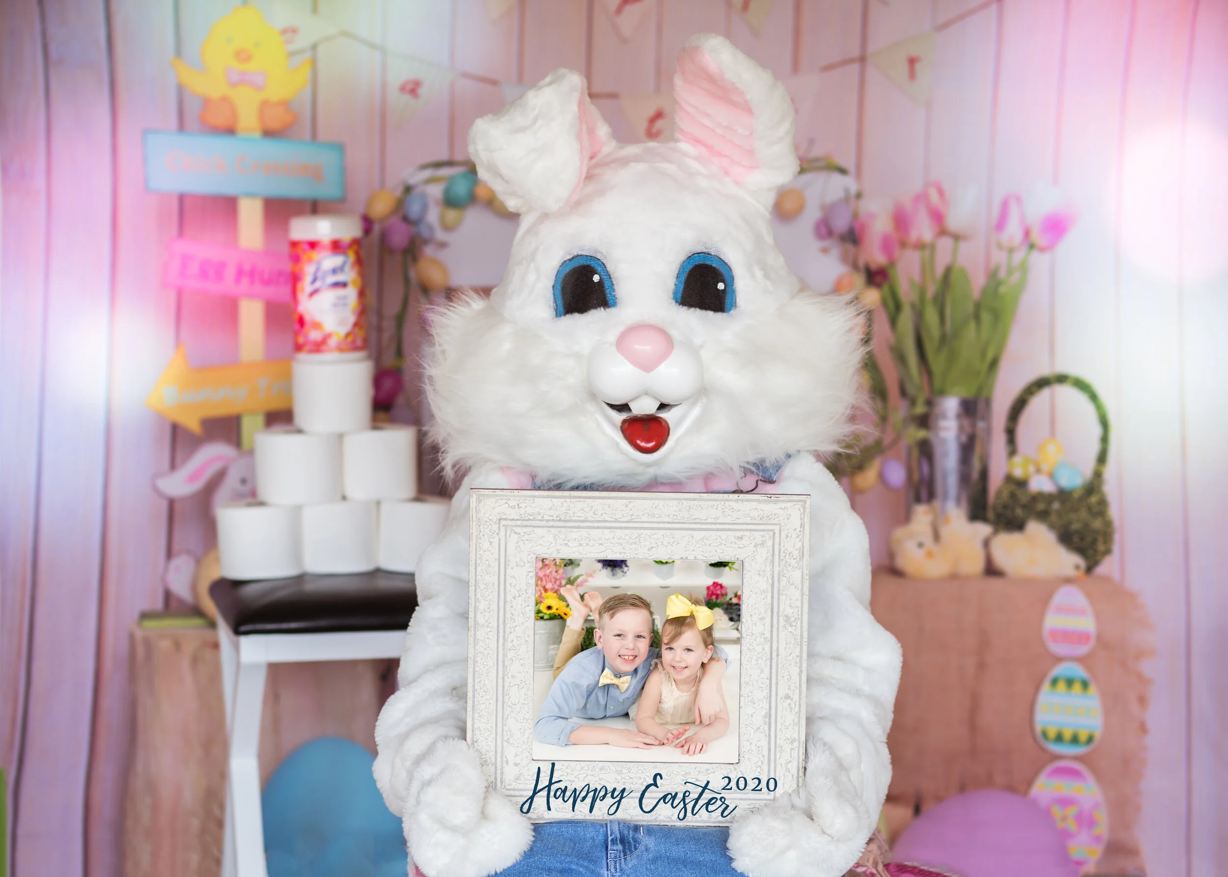 EASTER BUNNY DIGITAL PORTRAIT