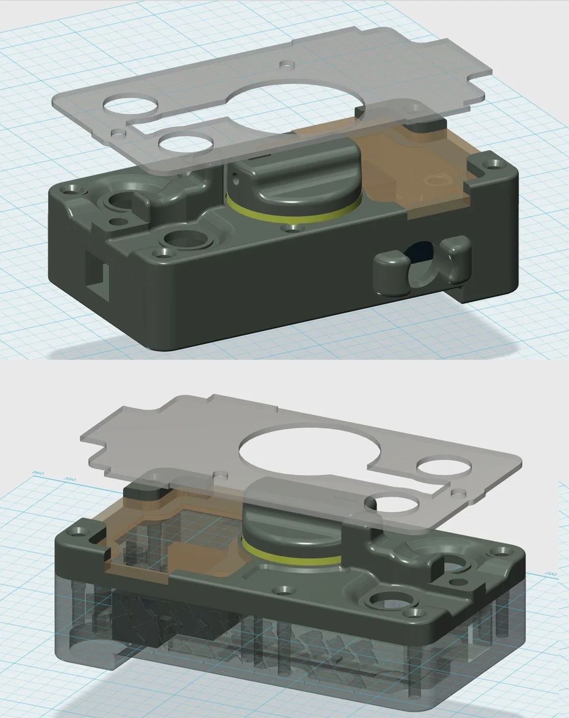 Woke up deciding that the G1 hand remote should have a full face screen protector. So, I modified the faceplate to accomodate that. Dial is also a smidge wider diameter.

Ordered blanks today for all G1 February delivered orders.
