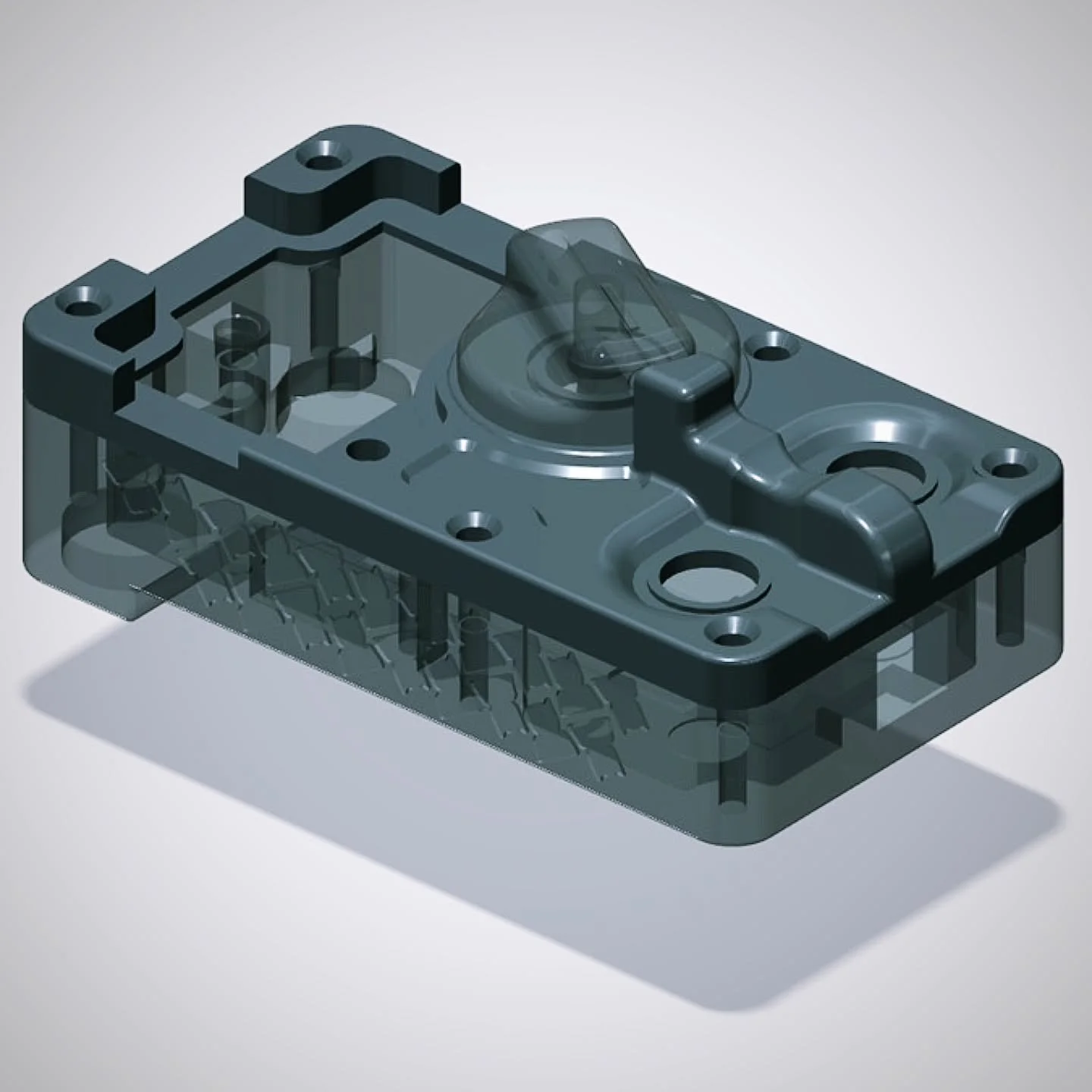 I have a half day of slow work waiting on parts due to the winter storm. Took the time to tweak the G1 hand remote design. Added a protrusion, however unaesthetic, to protect the buttons and one side of the dial.

Its ever evolving but I will continu