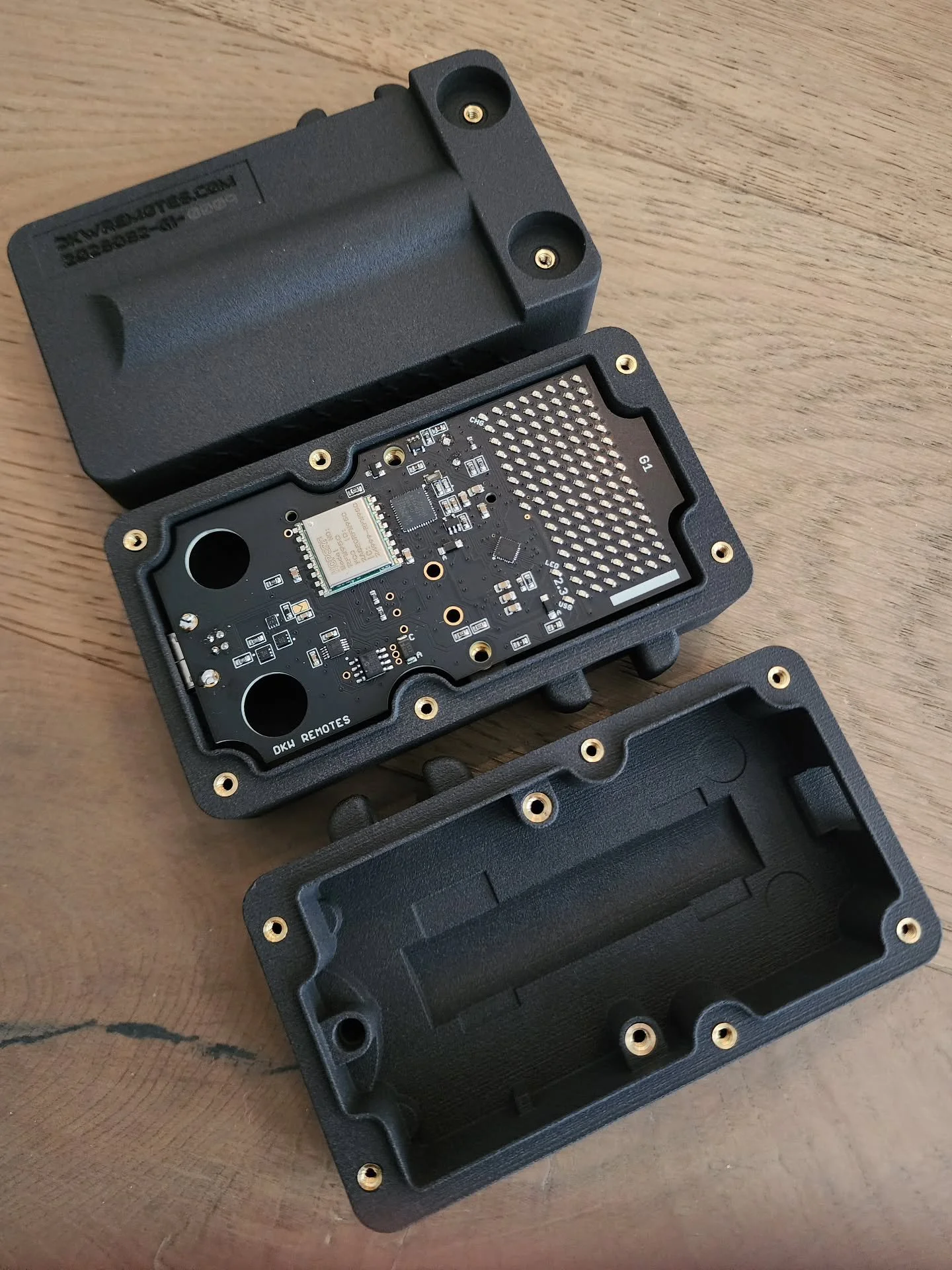 Happy how the G1 hand remote turned out.  Got a new batch of board and plastics last night. If no changes are to be made, I will start ordering larger quantities to have the hand remote break out from build to order to in stock quantities. That would