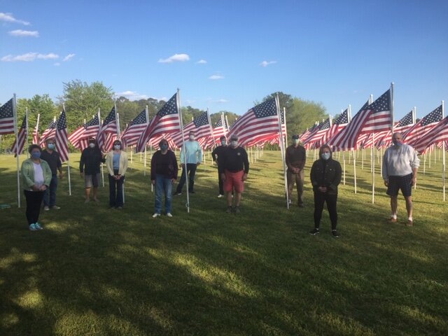 Flags for Heroes Ceremony
