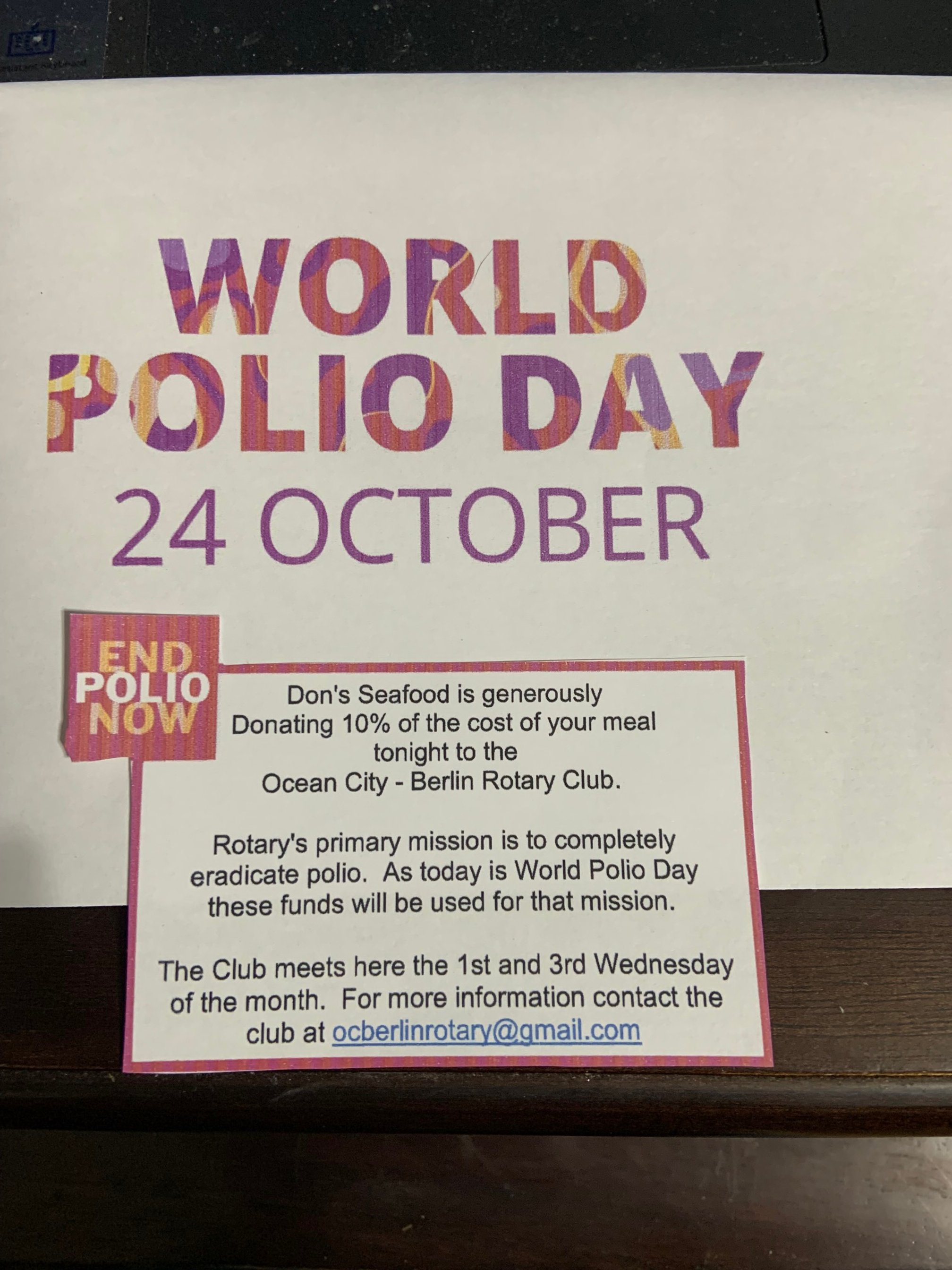  World Polio Day, October 24th 