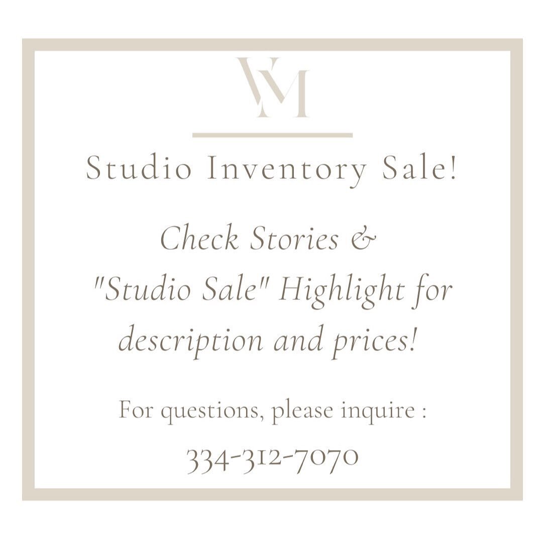 Stay tuned tonight on stories - uploading items for sale from the studio ✨🏷