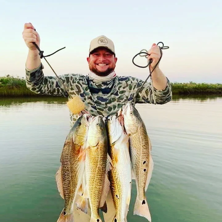 Fishing is exercise #weightlifting #redfish #saltlife #stringer #texas #thefishist #bartonoutfitters