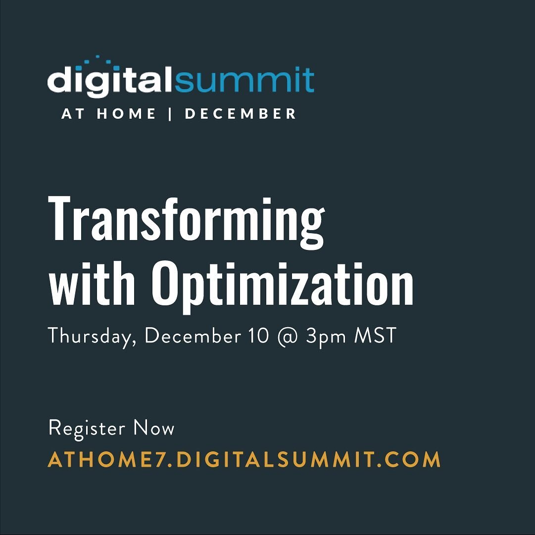 We're excited to announce that Full Cup Creative founder and CEO Amanda Simmons will present at the upcoming Digital Summit at Home event on December 10. Register now athome7.digitalsummit.com
&hellip;
Amanda&rsquo;s talk on Transforming with Optimiz