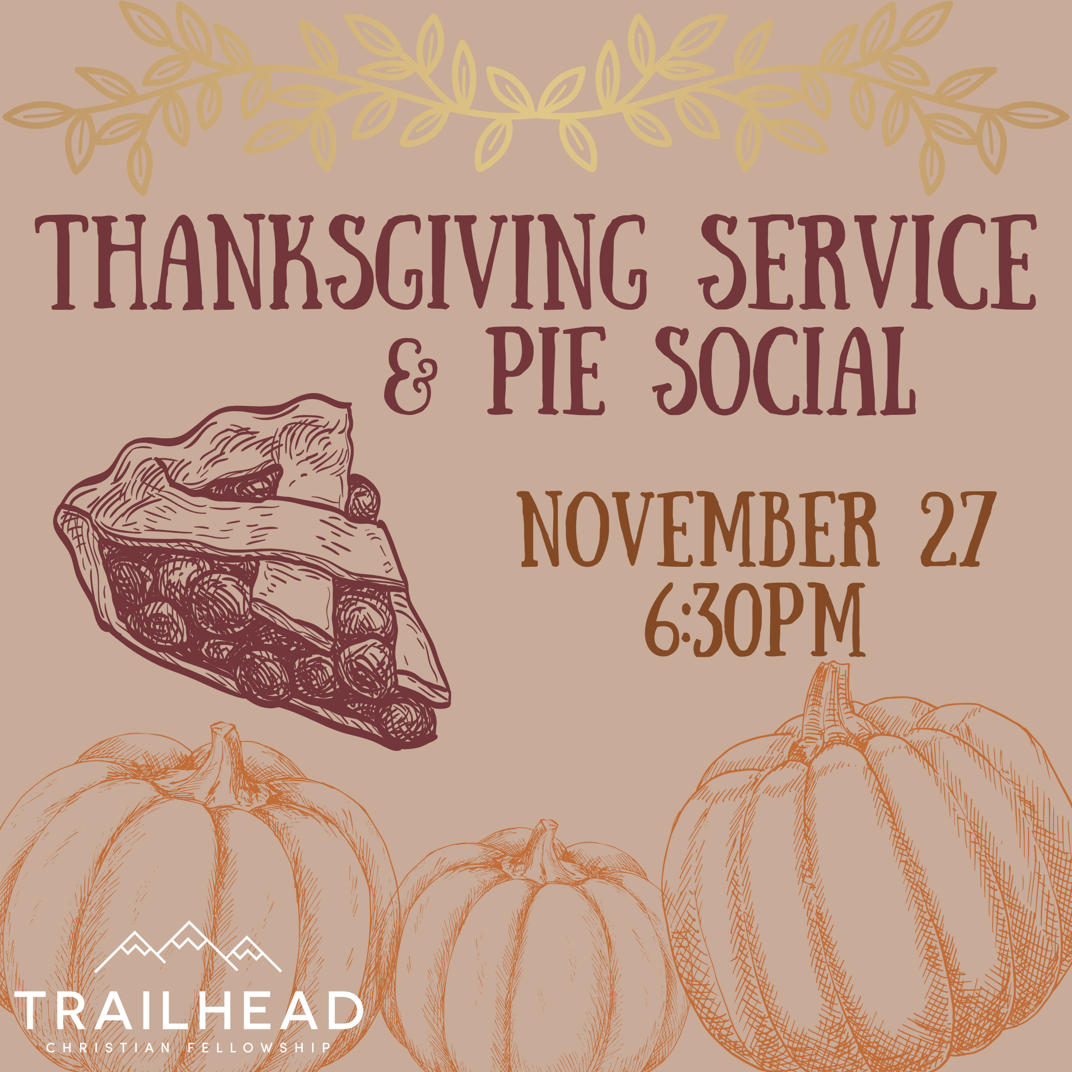 Thanksgiving Service and Pie Social