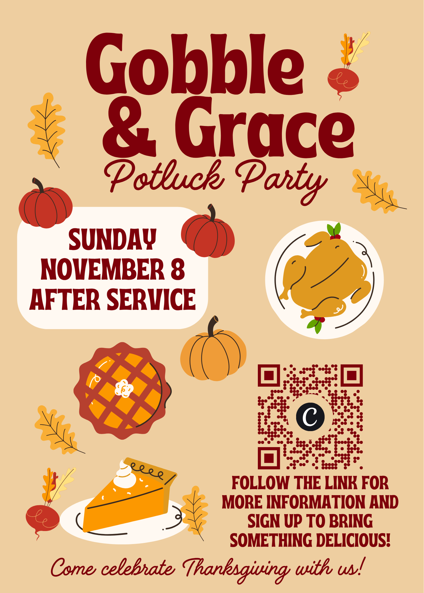 Gobble and Grace Potluck Party!