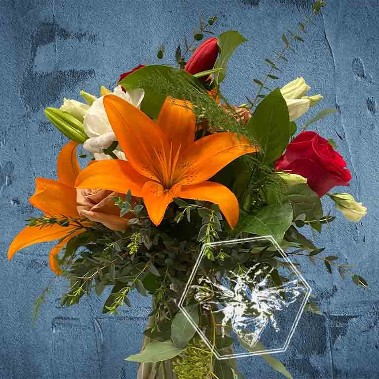 Summer Love Roses and Lilies