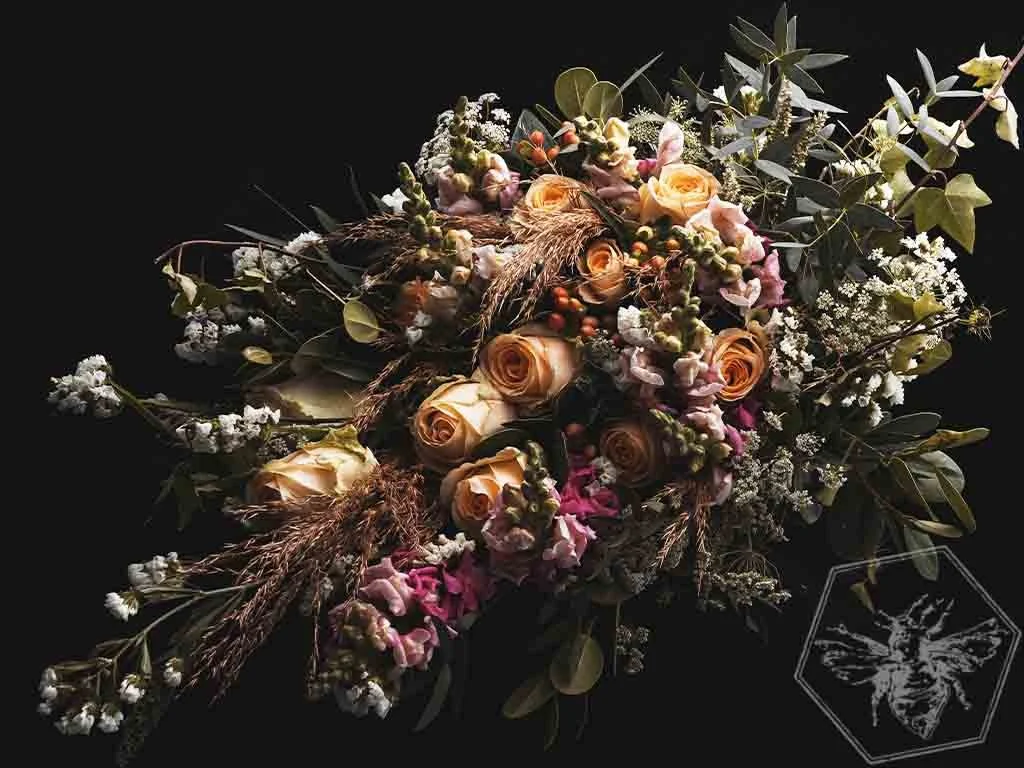 Memorial flowers in Sylvan Lake from The B Nest Floral Design and Studios